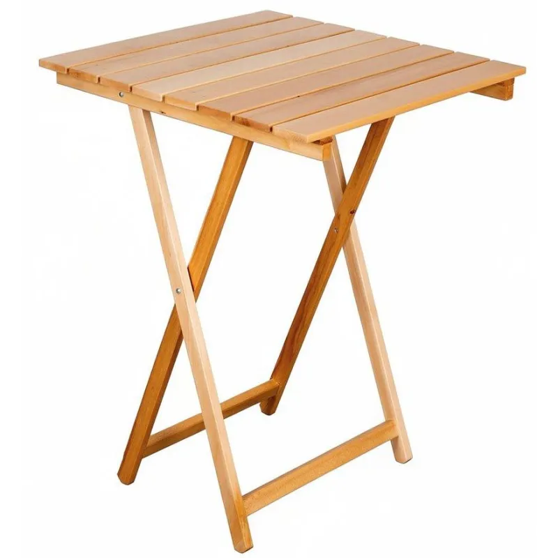 Table pliante 60 x 60 cm en bois