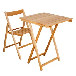 Table pliante 60 x 60 cm en bois
