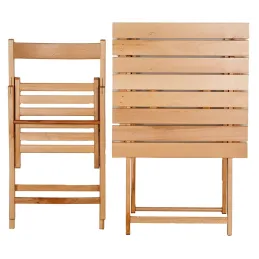 Table pliante 60 x 60 cm en bois
