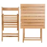 Table pliante 60 x 60 cm en bois