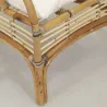 Fauteuil en rotin marron Louis