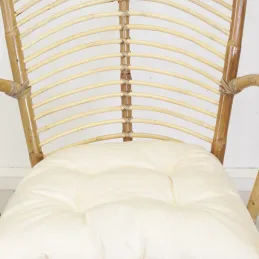 Fauteuil en rotin marron Louis