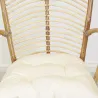 Fauteuil en rotin marron Louis