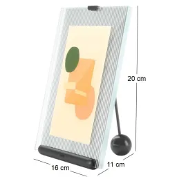 Cadre photo en zinc et verre Flute