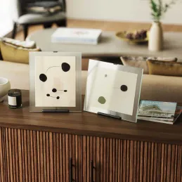 Cadre photo en zinc et verre Flute