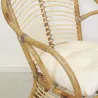 Fauteuil en rotin marron Louis