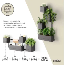 Etagère à plantes murale Cubiko
