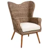 Fauteuil en teck et poelet Banjaran