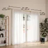Tringle à rideaux extensible Loop