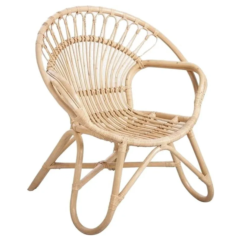 Fauteuil en rotin naturel Tengah