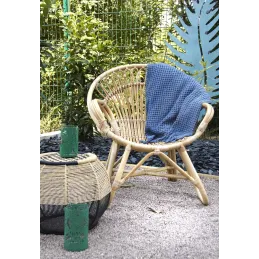 Fauteuil en rotin naturel Tengah