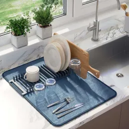 Tapis de séchage vaisselle pliable Udry