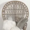 Coussin imitation fourrure 45 cm