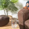 Chope à bière en verre Rugby