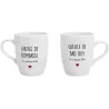 Coffret 2 mugs inscriptions humour