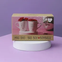 Coffret 2 mugs inscriptions humour
