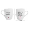 Coffret 2 mugs inscriptions humour