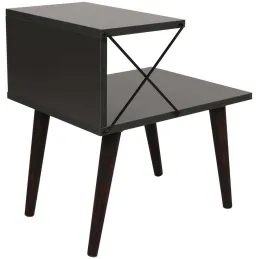 Table de chevet sur 2 niveaux Cross
