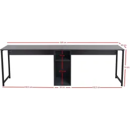Bureau 2 places en aggloméré Twin