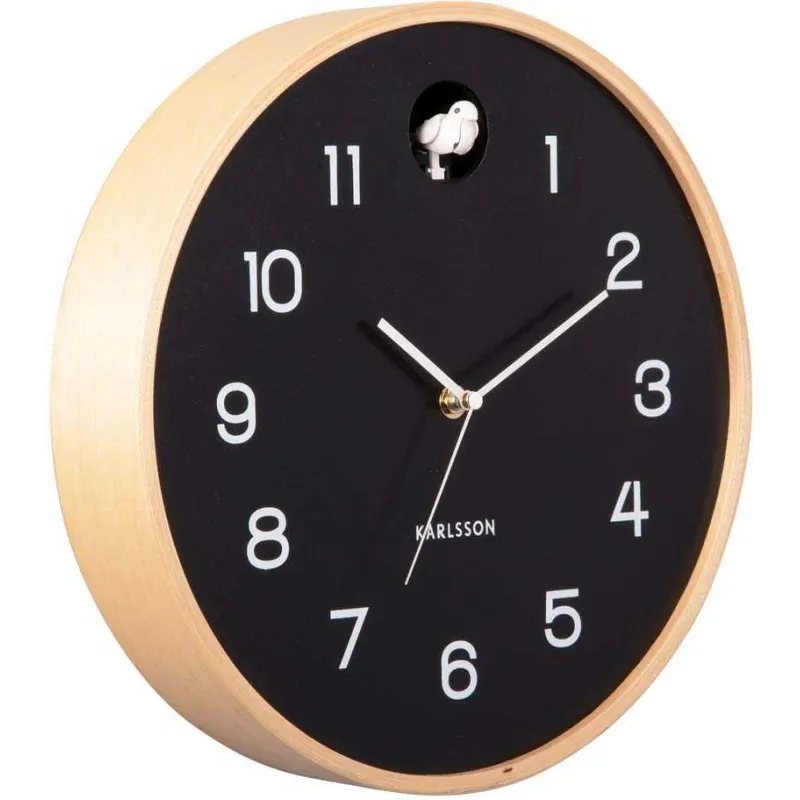 Horloge en bois de bouleau Natural Cuckoo