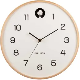 Horloge en bois de bouleau Natural Cuckoo