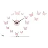 Horloge murale pastel DIY Butterfly