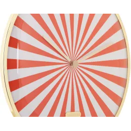 Horloge en métal Candy Swirl Dome