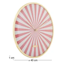 Horloge en métal Candy Swirl Dome