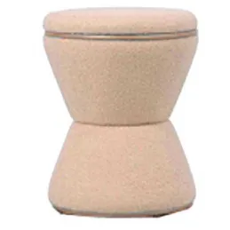 Pouf en tissu teddy Gustar