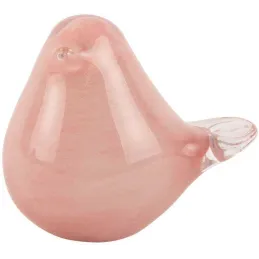 Statue en verre Fat Bird 9 x 6 x 8 cm