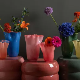 Vase en verre Ruffles Medium