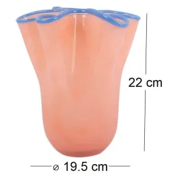 Vase en verre Ruffles Medium