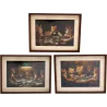 Tableau décoratif Cats poker 30 x 40 cm (Lot de 3)