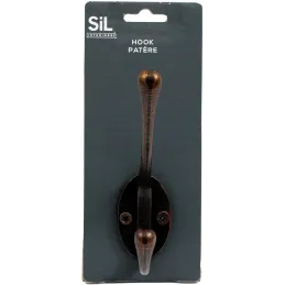 Patère en métal 2 têtes Hooks
