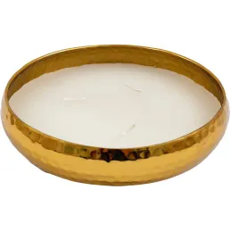 Bougie parfumée en aluminium doré