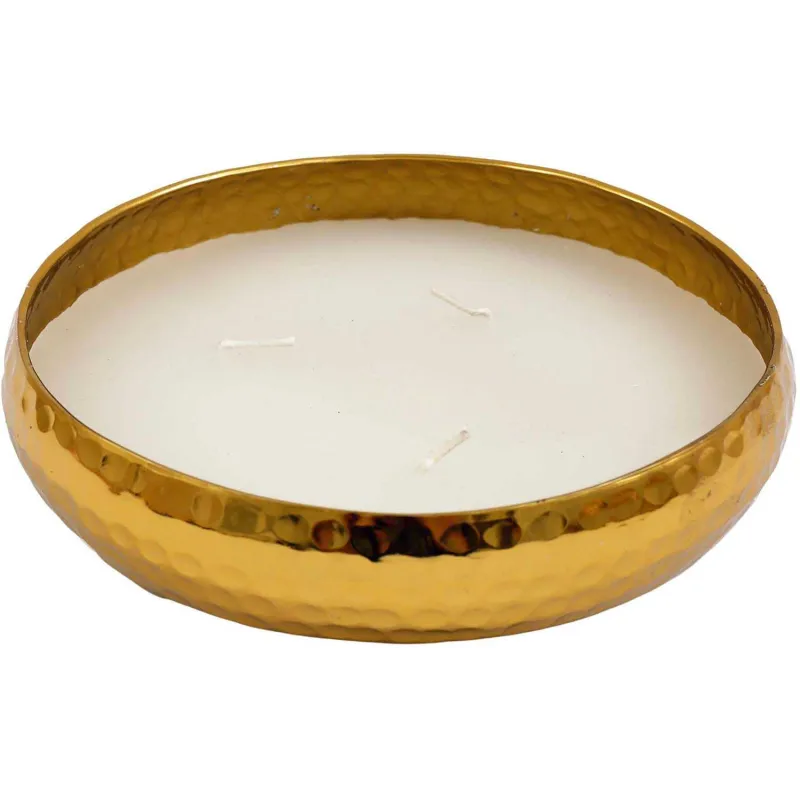 Bougie parfumée en aluminium doré