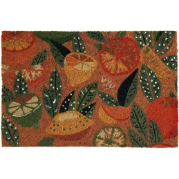 Paillasson en fibres de coco Agrumes 60 x 40 cm