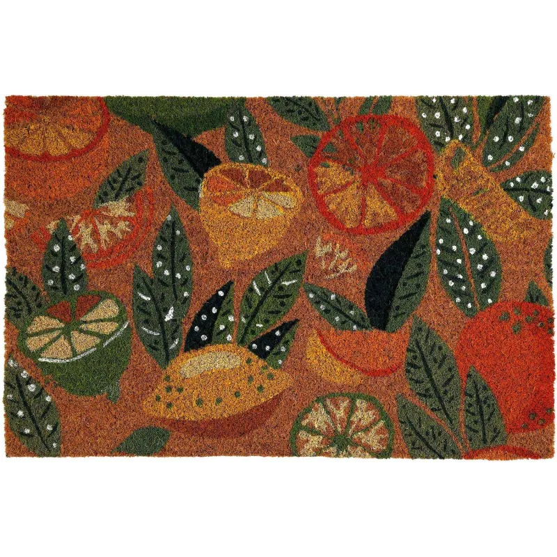 Paillasson en fibres de coco Agrumes 60 x 40 cm
