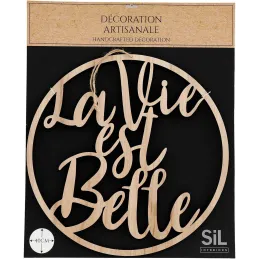 Décoration murale La vie est belle 40 cm