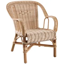 Fauteuil enfant en rotin Loni