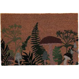 Paillasson en fibres de coco Champignon 60 x 40 cm