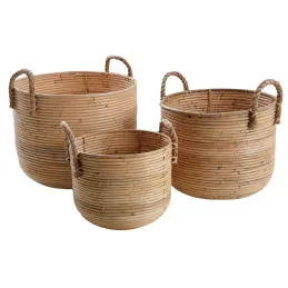 Cache-pot ronds en poelet (Lot de 3)