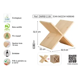 Range bouteille en pin 12 bouteilles Dinamic