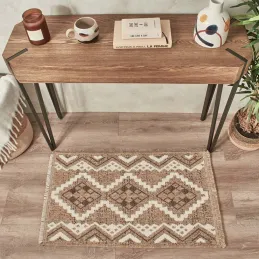 Tapis intérieur extérieur aspect jute marron Tijuana 9054