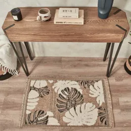 Tapis intérieur extérieur aspect jute noir Tijuana 9062 noir