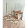 Tapis intérieur extérieur aspect jute noir Tijuana 9062 noir