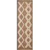 Tapis intérieur extérieur aspect jute terracotta Tijuana 9048