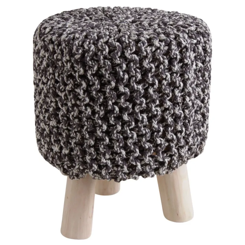 Tabouret bas en coton