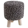 Tabouret bas en coton