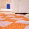 Tapis intérieur à poils longs Swing 383 orange